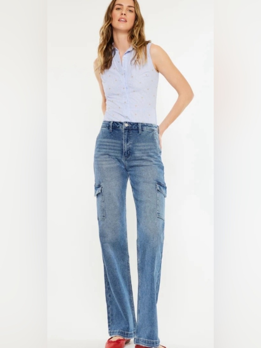 Kancan Aspen High Rise Cargo Jeans